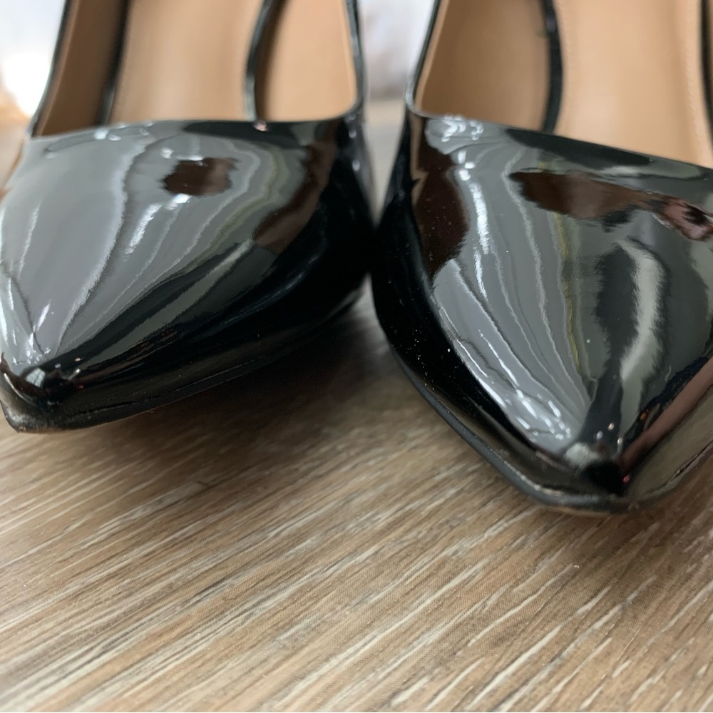 Sam Edelman Hazel 6.5 used twice light scuff on bottom black patent